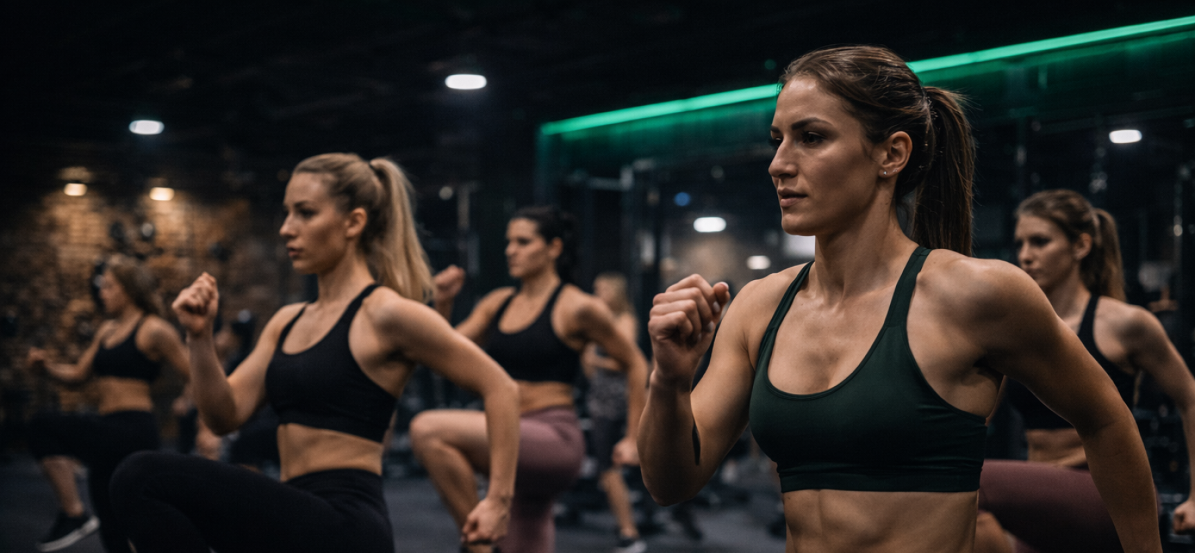 Gvozdjar - Focused fitness workout in dim gym